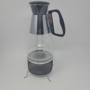 Deluxe Nescafe PYREX SILEX Glass Coffee Tea Carafe Pot Warmer ~ Vintage 1955